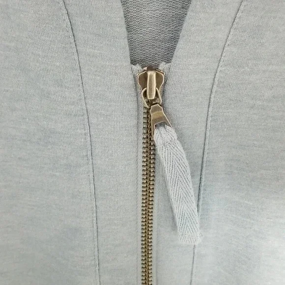 {LOGO Lori Goldstein Lounge} Light Blue Laced Zippered Loungewear Sweats… - Picture 4 of 11